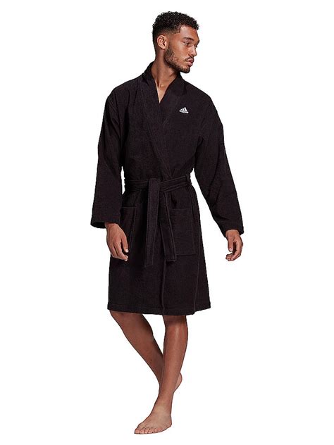 adidas herren bademantel schwarz